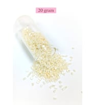 Kesme Cam Boncuk 2mm - 20 Gram - Krem -BNC336