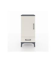 Arges Komodin 3 Raflı Tek Çekmeceli Tek Kapaklı 44x30x96 Antrasit-Aytaşı