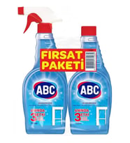 ABC Cam Temizleyici Fırsat Paketi 750+750 ml