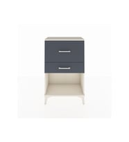 Arges Komodin 2 Çekmeceli 60x30x96 Aytaşı-Antrasit