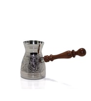 Pirinç Kakma İşlemeli Osmanlı Cezvesi (Gümüş)