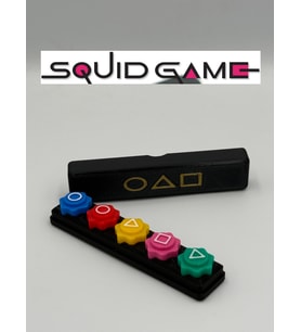 Squid Game 2 Oyun 5 Taş Seti Kalamar Oyun Beştaş Oyuncak Renkli Taş Gonggi - Kutulu