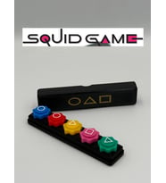 Squid Game 2 Oyun 5 Taş Seti Kalamar Oyun Beştaş Oyuncak Renkli Taş Gonggi - Kutulu