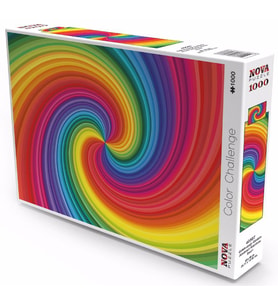 Nova Puzzle 1000 Parça Gökkuşağı Girdabı Spiral Puzzle