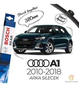 Bosch Rear Arka Silecek Audi A1 2010-2018 ile uyumlu (Siyah)