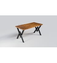 Ntconcept Pera Açık Ceviz Masif Ağaç Çalışma Masası(75cm-100cm)