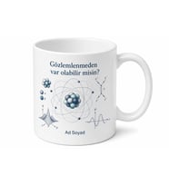 Kuantum Fiziği Atom Altı Parçacık Çizimli Schrödinger Kupası Hediye Bardak