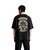 Erkek Oversize Tişört Veba Hekim Gotik Baskı Vintage Tıp Teması Rahat Kesim Günlük Modern Şık Zarif