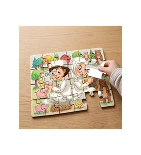 Dinimizi Öğrenelim Tasarımlı 24 Parça Ahşap Çocuk Puzzle MPK0926