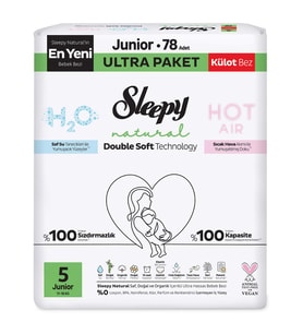Sleepy Natural Double Soft Ultra Külot Junıor 78 Adet - Standart