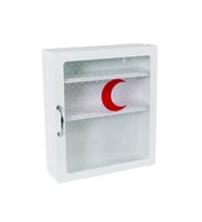  Ecza - İlk Yardım Dolabı Camlı Kapaklı Steril 401 (Beyaz)