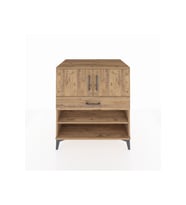 Kronos Şifonyer 3 Raflı Tek Çekmeceli 2 Kapaklı 88x59x96 Çam-Çam
