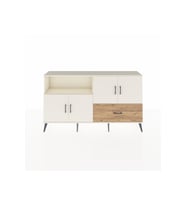 Arges Konsol 4 Raflı Tek Çekmeceli 4 Kapaklı 176x30x99 Aytaşı-Aytaşı/Çam