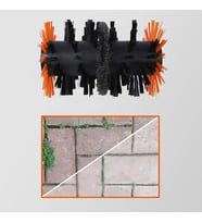 WORX WA0293 WG441E ile Uyumlu Sert ve Derz Dolgu Yüzeyler İçin 165mm Çelik Tel Destekli Temizlik Fırçası