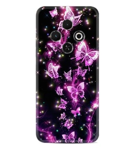 Spark 30C Kılıf Boutique Baskılı Resimli Pembe Neon Kelebekler Pcode -100