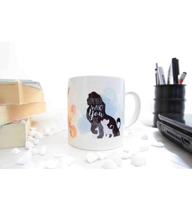Bee Yourself Temalı Özel Tasarım Baskılı Kupa Bardak 370 ml