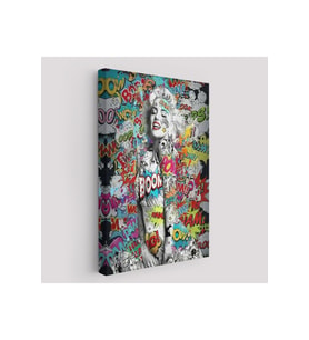 Graffiti Marilyn Monroe Renkli Marilyn Monroe Kanvas Tablo-5307