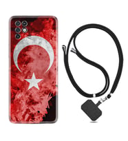 INFINIX Note 11 Pro Note 10 Hot 9 Play Kılıf Boyun Askılı Silikon Şanlı Türk Bayrağı 3 1395