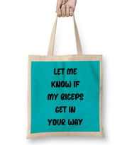 Gym Workout Fitness Lover Motivation Gift Quotes For MEN Women Bez Çanta Uzun Saplı