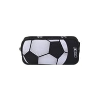 MUGGLE MU-5876 SILVER FOOTBALL 2 BÖLMELİ KALEM ÇANTASI SİYAH