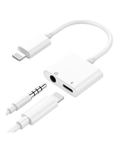 Jopus JO-IP09 iPhone Lightning Bluetooth Modlu Bağlantı 3.5mm Dönüştürücü Beyaz