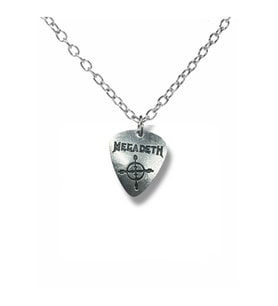 Megadeth Pena Kolye – Çift Taraflı Rock İşaretli Unisex Metal Kolye, 60 cm Zincir (Gümüş)