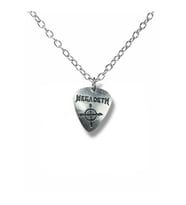Megadeth Pena Kolye – Çift Taraflı Rock İşaretli Unisex Metal Kolye, 60 cm Zincir (Gümüş)