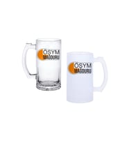 Ghostbastır Design Ösym Mağduru Kulplu Bira Bardağı Buzlu veya Şeffaf Seçenekli 0174