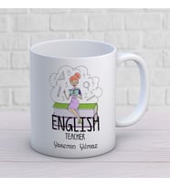 Kişiye Özel Meslek İngilizce Öğretmeni Hediyelik Kupa Bardak