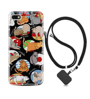 General Mobile GM8 Go GM9 GM20 Pro Plus Kılıf Boyun Askılı Silikon Miyavlamalar 1793