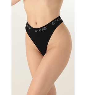 DoReMi Dikişsiz Örme String (Siyah)