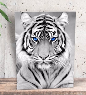 BK Gift Tiger Tasarımlı Dekoratif Mini Kanvas Tablo 15x20cm-1