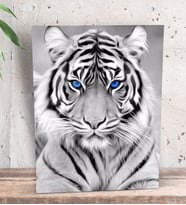 BK Gift Tiger Tasarımlı Dekoratif Mini Kanvas Tablo 15x20cm-1
