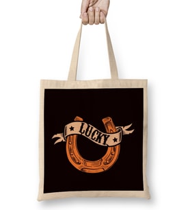 Lucky Horseshoe Horse Fans Equestrian Sport Horses Riding Bez Çanta Uzun Saplı