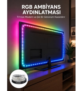 Müzikle Senkronize LED Şerit TV Aydınlatma Yeni Nesil
