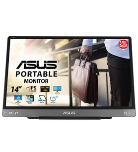 ASUS 14 IPS MB14AC 5MS 60Hz TYPE-C EV Ofis Tipi Monitör (1920 X 1080)