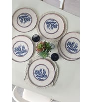 Keramika Marine Wonders Nordic Servis Tabağı 28 Cm 6 Adet 22741 (Çok Renkli)