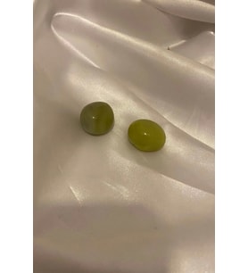 Doğaltaş Zebercet Olivin Peridot taşı Enerji Taşı Bereket Kalp Çakra 2 Adet