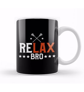 Referee Funny ReLAX Bro Funny Lacrosse Pun Player & Coach Kupa Bardak Porselen