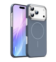 Coverzone iPhone 17 ile uyumlu Metal G�r�n�ml� Kamera Korumal? Mat Marble Magsafe ile uyumlu Tam G�vde Korumal? iPhone 17 ile uyumlu Gray