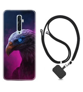 Oppo Reno 2Z 4 Lite 4 Pro 5 6 7 A31 Kılıf Boyun Askılı Silikon Kartal 1622
