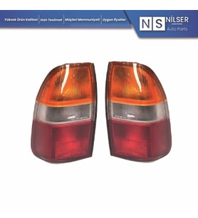 Mitsubishi L200 Stop Sağ-Sol Takım (KIRMIZI-SARI) 1999-2004