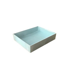 Asetat Kapaklı Karton Kutu 12X15X3 (25 Adet)  Mavi