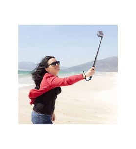 Alüminyum Selfie Çubuğu Akaso Aksiyon Kamera ile uyumlu, su altı kullanımı