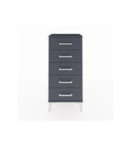Arges Komodin 5 Çekmeceli 44x30x96 Antrasit-Antrasit