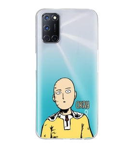 Oppo A52/A72/A92 Uyumlu One Punch Man Tasarımlı Şeffaf Telefon Kılıfı
