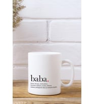 Dekoratif Baba Baskılı Kupa Bardak K-006