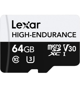 Lexar High Endurance 64Gb Micro Sd 100Mb V30 4K Hafıza Kartı (Çok Renkli)
