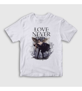 Presmono Unisex Çocuk Beyaz Daniel Grigori Dizi Fallen T-Shirt 484601tt