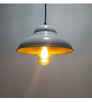 MYLİGHTS RETRO RUSTİK  VİNTAGE METAL SARKIT AVİZE BEYAZ  İÇİ ALTIN (Siyah)